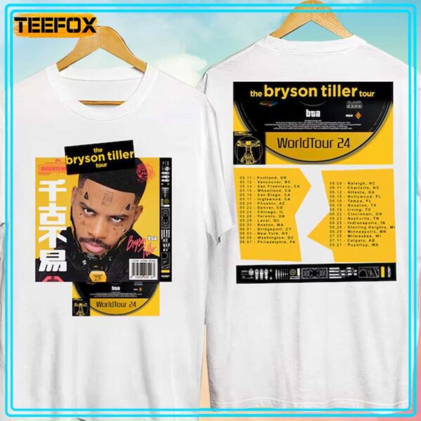 The Bryson Tiller Tour 2024 Music Concert T Shirt