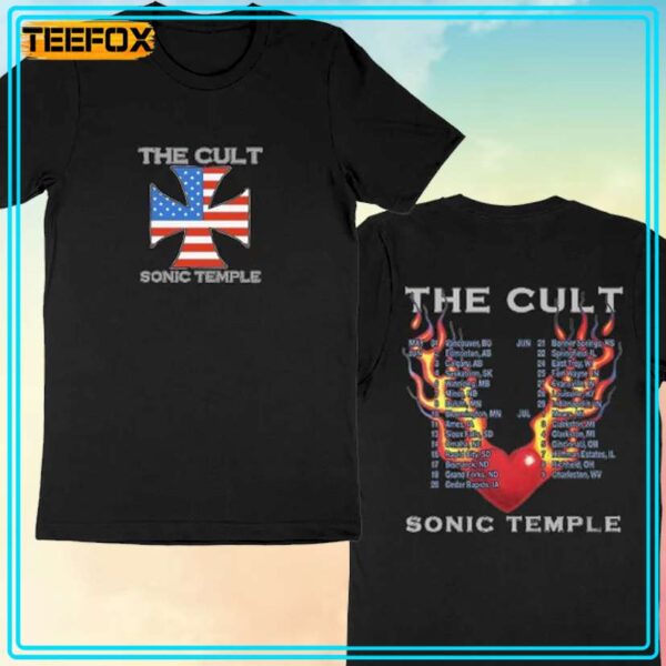 The Cult Sonic Temple 1989 T Shirt