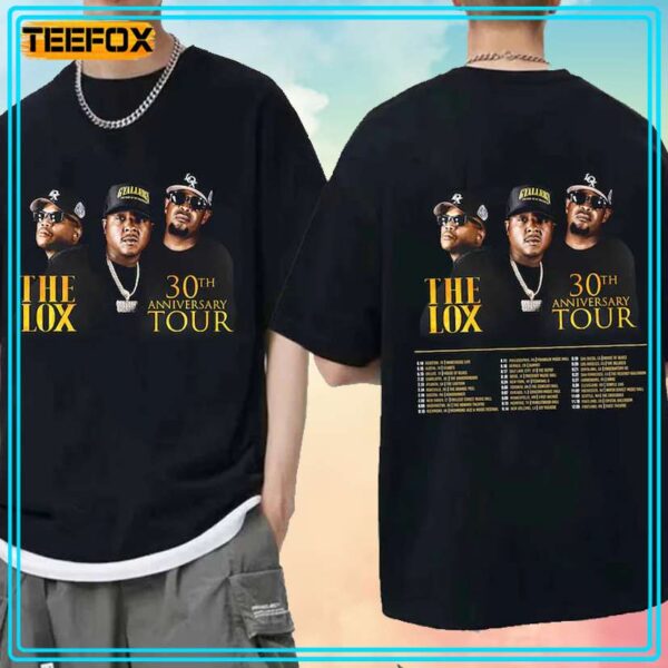 The Lox 30th Anniversary Tour 2024 Band T Shirt