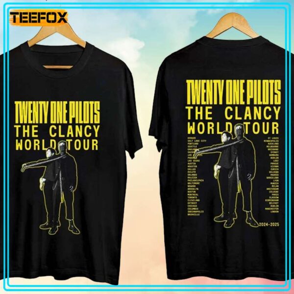 Twenty One Pilots The Clancy World Tour 2024 T Shirt