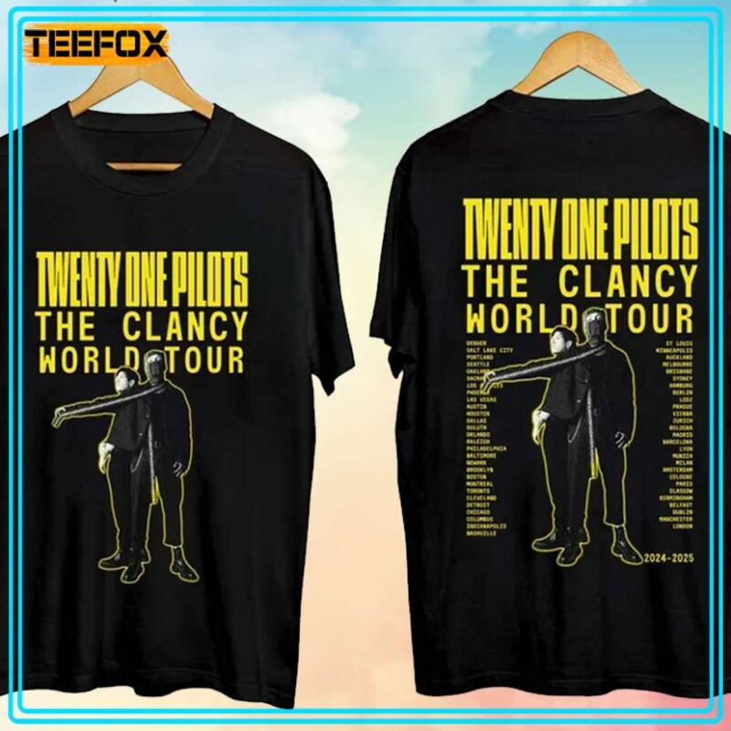 Twenty One Pilots - The Clancy World Tour 2024 T-Shirt, hoodie, long ...