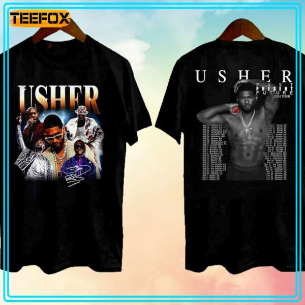 Usher Past Present Future Tour 2024 T Shirt