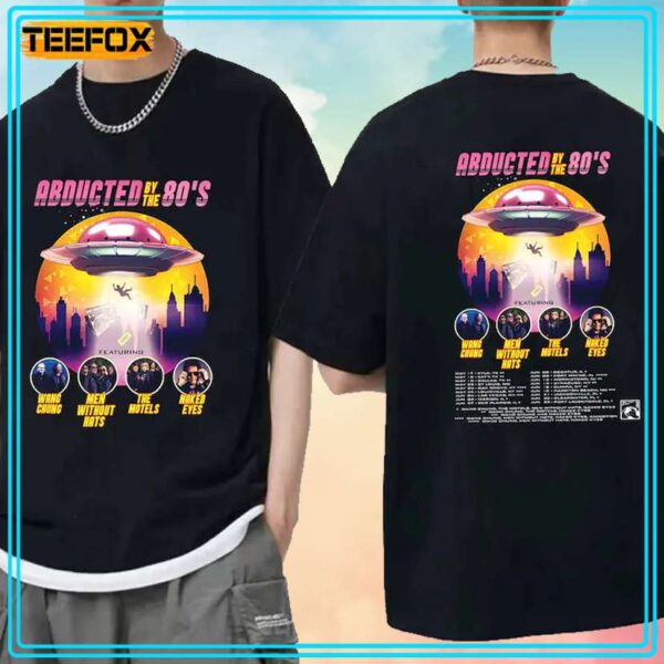 Wang Chung Men Without Hats The Motels and Naked Eyes Abducted By The 80s Tour 2024 T Shirt