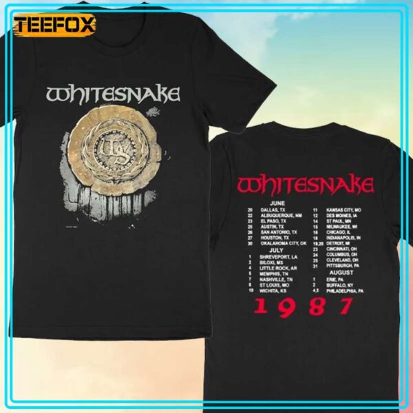 Whitesnake Tour 1987 T Shirt