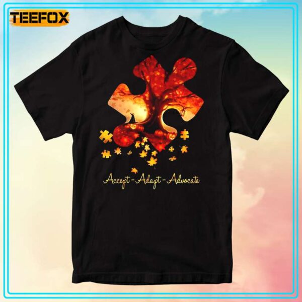 Accept Adapt Advocate Autism Halloween Unisex T Shirt