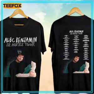 Alec Benjamin 12 Notes Tour 2024 Music T Shirt