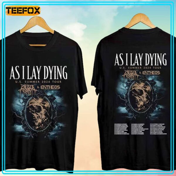 As I Lay Dying US Summer Tour 2024 Music T Shirt