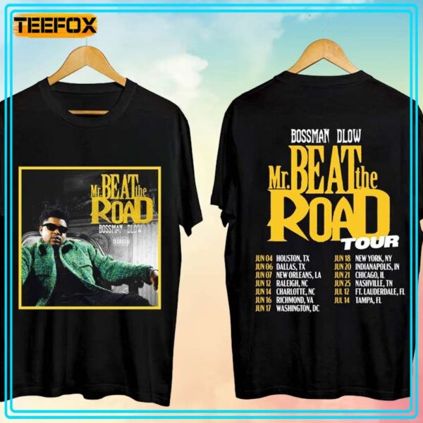 BossMan Dlow Mr Beat The Road Tour 2024 Music T Shirt