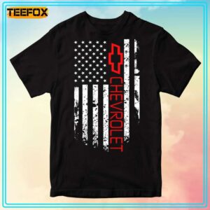 Chevy Logo American Flag Unisex T Shirt