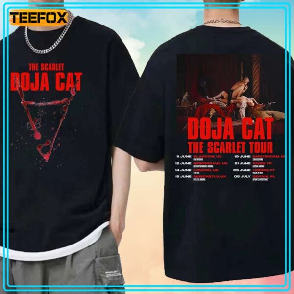 Doja Cat The Scarlet Tour 2024 Concert Unisex T Shirt