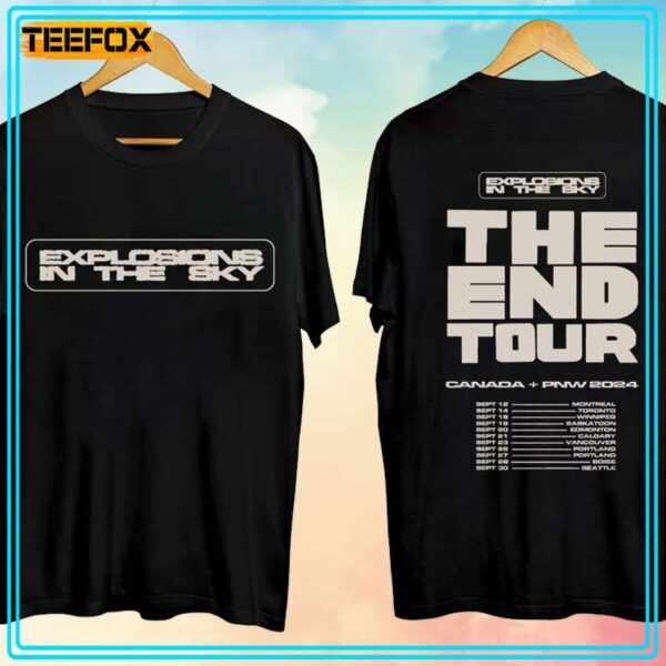 Explosions In The Sky The End Tour 2024 Music T Shirt