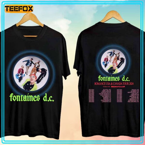 Fontaines DC Tour 2024 Music T Shirt