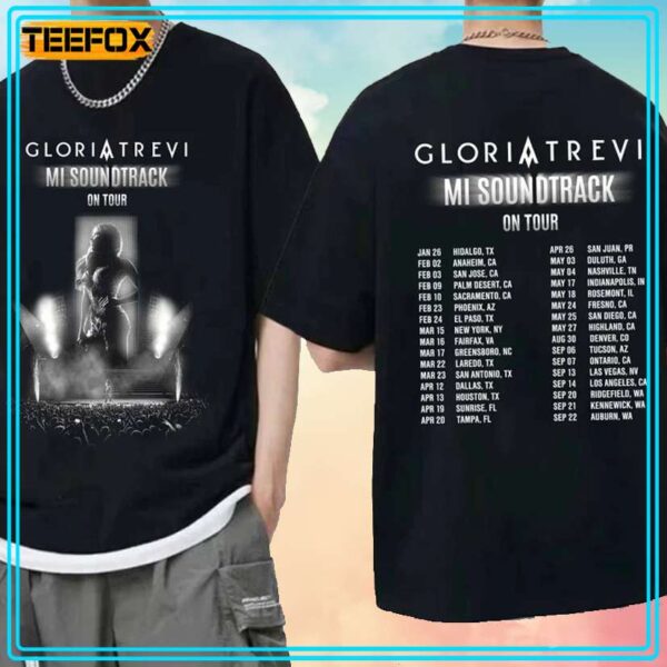 Gloria Trevi Mi Sound Track On Tour 2024 Concert T Shirt