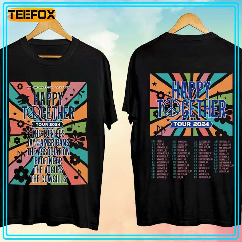 Happy Together Tour 2024 Music Concert T-Shirt