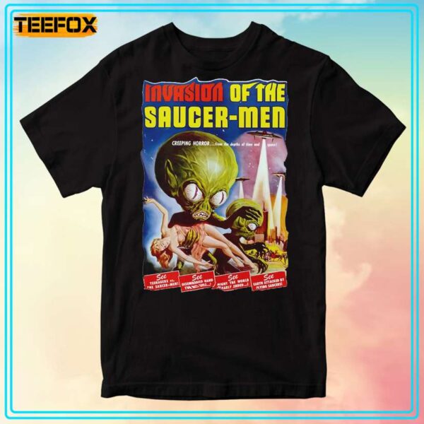 Invasion of the Saucer Men Horror Movie T Shirt