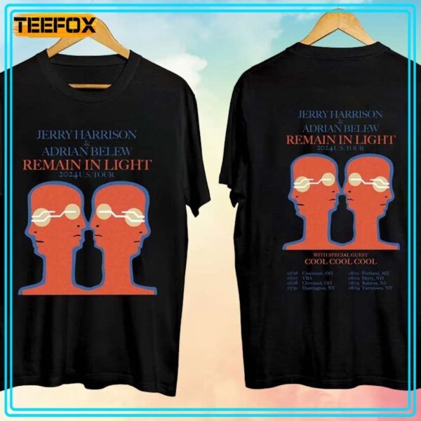 Jerry Harrison and Adrian Belew Remain In Light Tour 2024 T Shirt