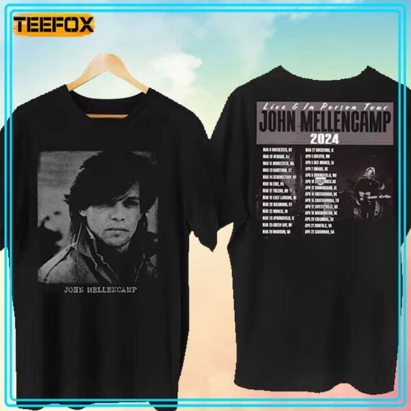 John Mellencamp Live And In Person Tour 2024 Unisex T Shirt