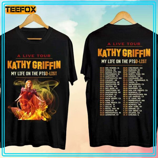 Kathy Griffin My Life on the PTSD List Tour 2024 Music T Shirt