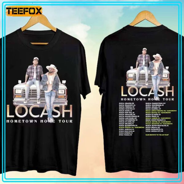 LoCash Hometown Home Tour 2024 Music T Shirt