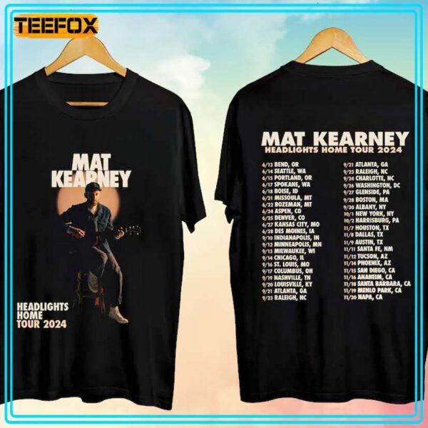 Mat Kearney Headlights Home Tour 2024 T Shirt