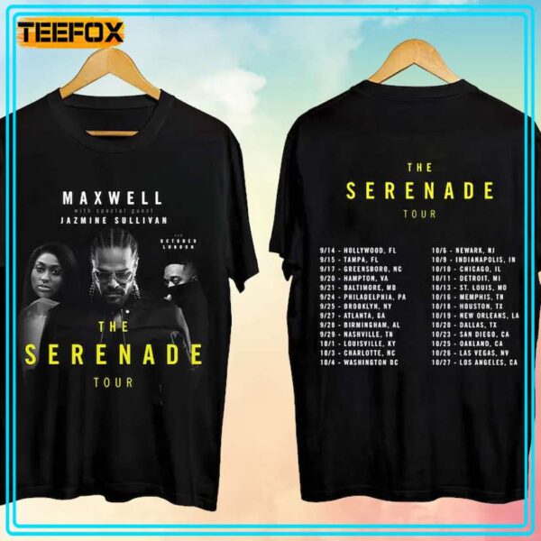 Maxwell The Serenade Tour 2024 Concert Music T Shirt