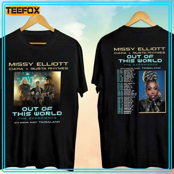 Missy Elliott x Ciara Busta Out of This World Tour 2024 T Shirt