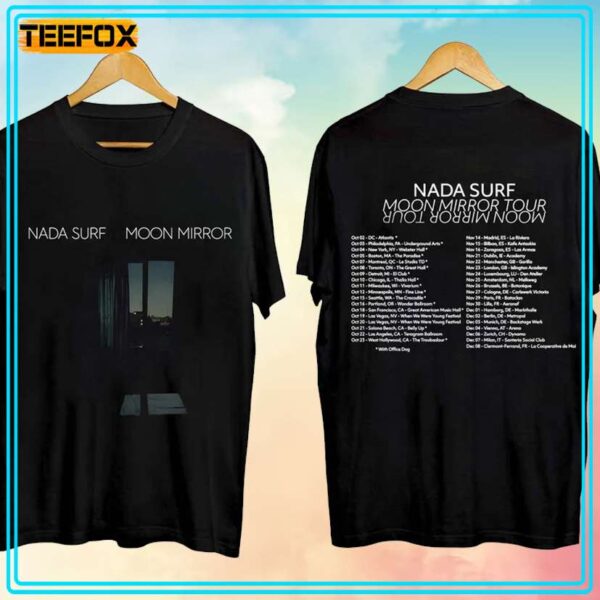 Nada Surf Moon Mirror Tour 2024 Music T Shirt