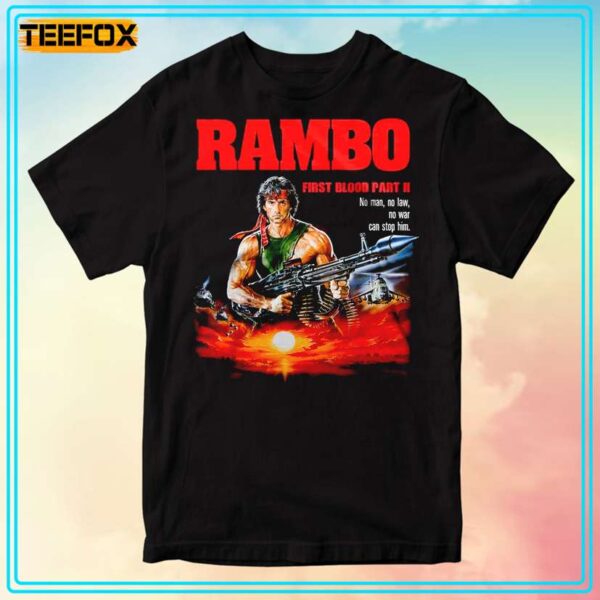 Rambo First Blood Part II Movie 1985 T Shirt