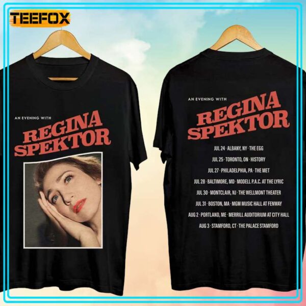 Regina Spektor Tour 2024 Music T Shirt