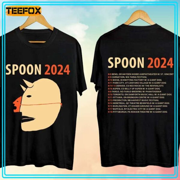 Spoon Tour 2024 Concert Music T Shirt