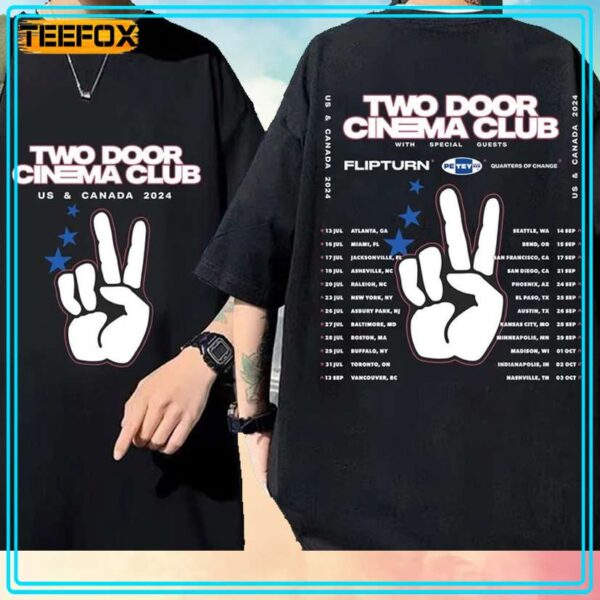 Two Door Cinema Club Tour 2024 US and Canada T Shirt