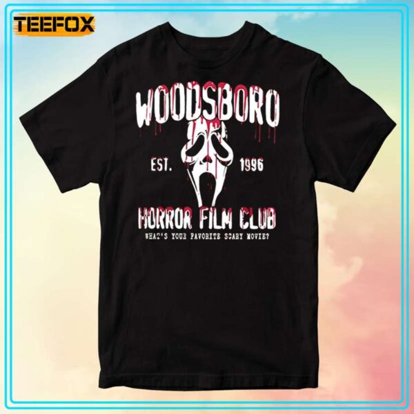 Woodsboro Horror Film Club Est 1996 T Shirt