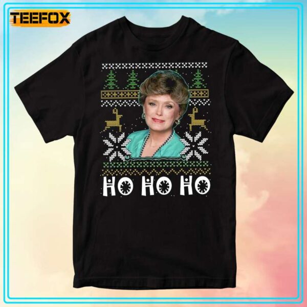 Blanche Ho Ho Ho Christmas Golden Girls T Shirt