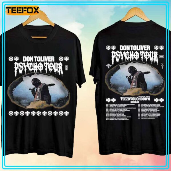 Don Toliver Psycho Tour 2024 Music T Shirt