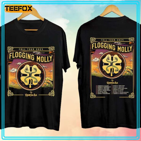 Flogging Molly Fall US Tour 2024 Concert T Shirt