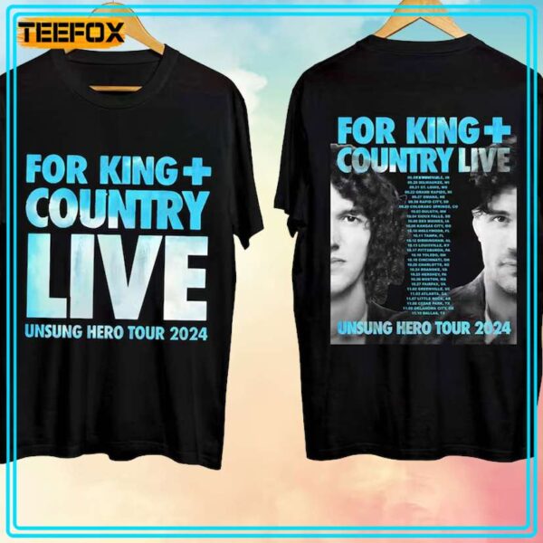 For King Country Unsung Hero Tour 2024 Unisex T Shirt