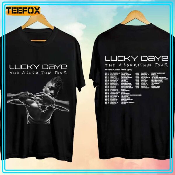 Lucky Daye The Algorithm Tour 2024 Music T Shirt