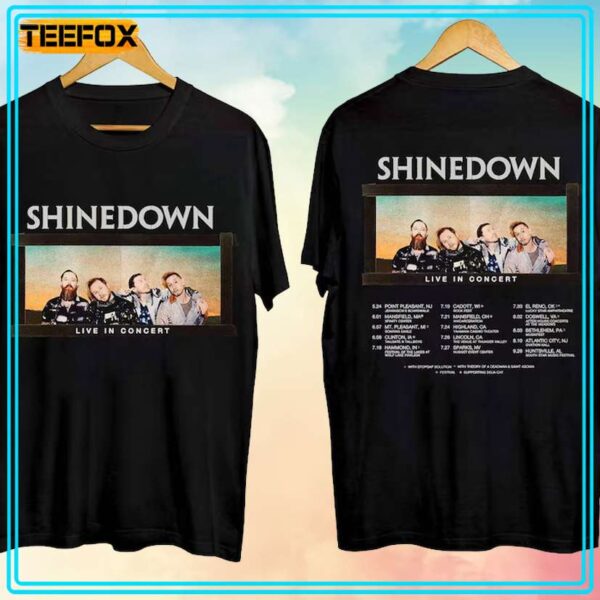 Shinedown Live in Concert 2024 Music T Shirt