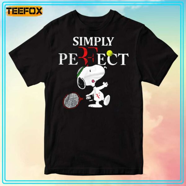 Simply Perfect Snoopy Roger Federer Unisex T Shirt