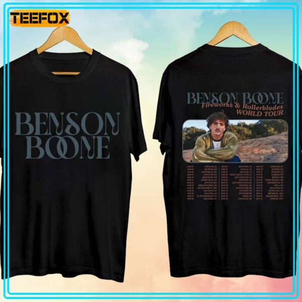 Benson Boone Fireworks and Rollerblades Tour 2024 T Shirt