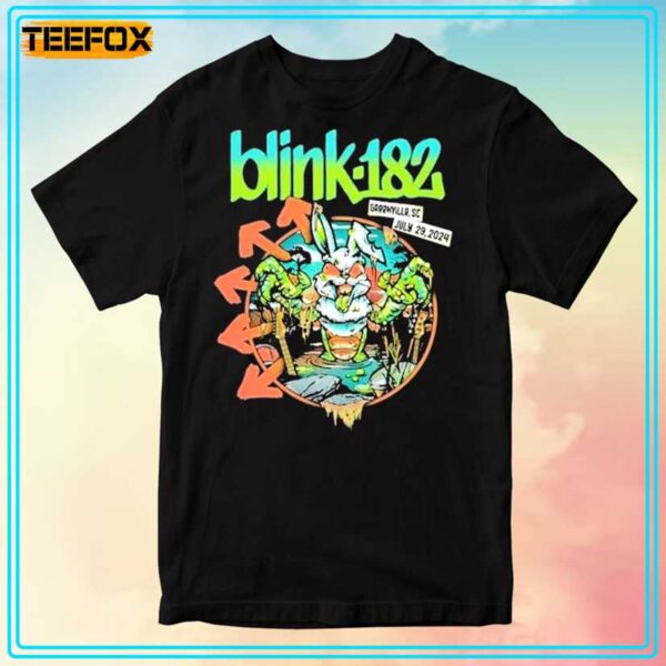 Blink 182 Tour 2024 Greenville Sc Unisex T Shirt