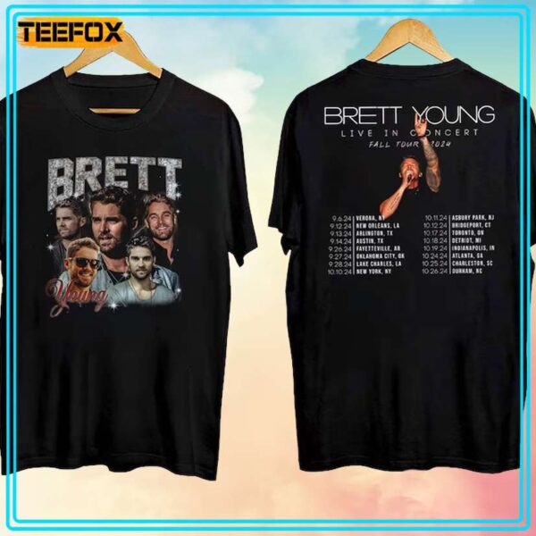 Brett Young Fall Tour 2024 Music Unisex T Shirt