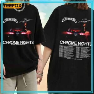 Chromeo and The Midnight Chrome Nights Tour 2024 Music T Shirt