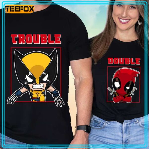 Deadpool and Wolverine Double Trouble T Shirt