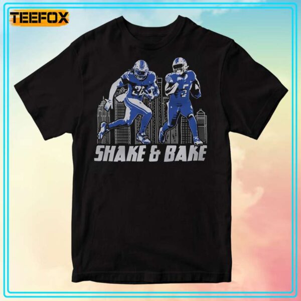 Detroit Lions Jahmyr Gibbs David Montgomery Shake Bake Unisex T Shirt