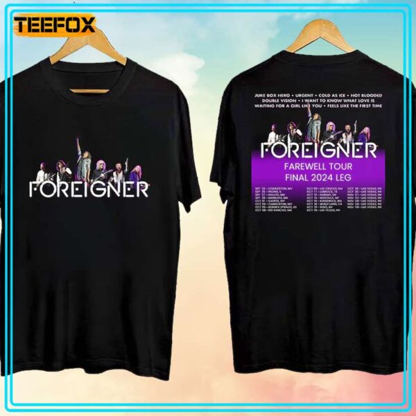 Foreigner Band Farewell Tour 2024 T Shirt