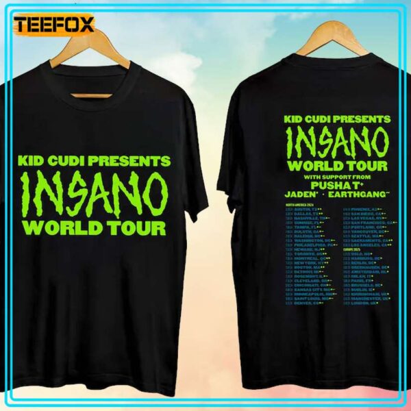 Kid Cudi Insano World Tour 2024 Unisex T Shirt