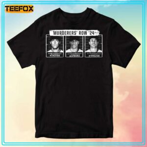 Murderers Row New York Baseball Mugshot T Shirt