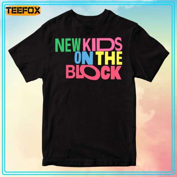 New Kids On The Block Text Logo T Shirt