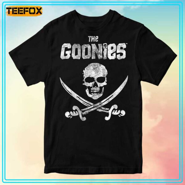 Skull Crossed Swords Goonies Vintage Unisex T Shirt